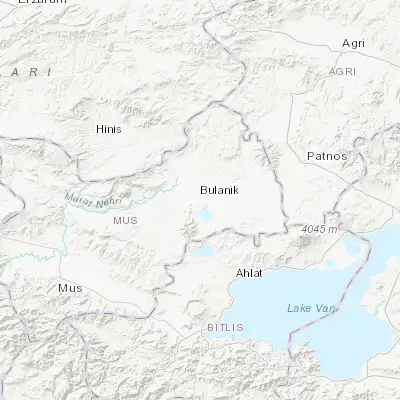 Map showing location of Bulanık (39.086560, 42.271580)