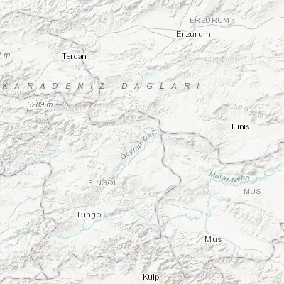 Map showing location of Karlıova (39.290440, 41.005940)