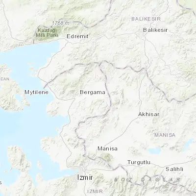 Map showing location of Kınık (39.087220, 27.383330)