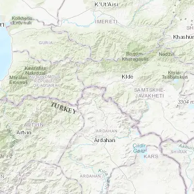 Map showing location of Posof (41.511110, 42.729170)