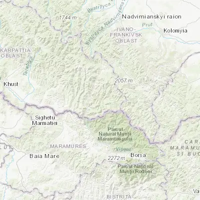 Map showing location of Bohdan (48.042620, 24.339560)