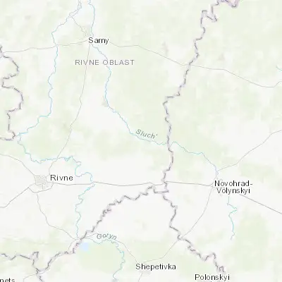 Map showing location of Koloniya Zastav’ye (50.816670, 27.033330)