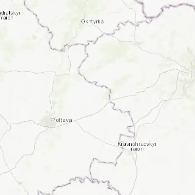 Map showing location of Skorokhodove (49.774370, 35.074070)