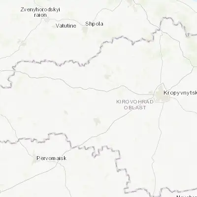 Map showing location of Zlynka (48.485290, 31.542270)