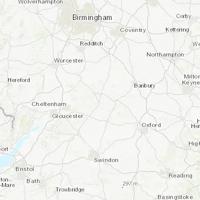 Map showing location of Donnington (51.951350, -1.721420)