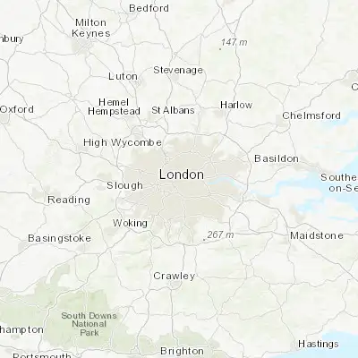 Map showing location of West End of London (51.514140, -0.155100)