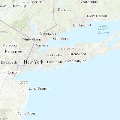 Map showing location of East Farmingdale (40.729270, -73.416790)