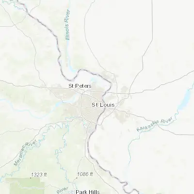 Map showing location of Jennings (38.719220, -90.260390)